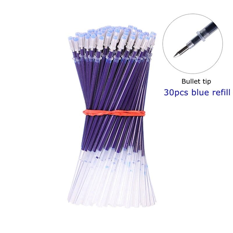 5/23pcs/set Gel Ink Pen Fine Point Gel Pens Refill Ballpoint Pen 0.5mm