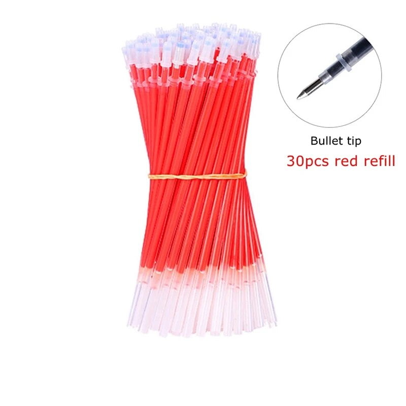 5/23pcs/set Gel Ink Pen Fine Point Gel Pens Refill Ballpoint Pen 0.5mm