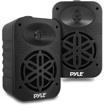 5.25” 2-Way Indoor/Outdoor Speaker System - 1/2” High Compliance Polymer Tweeter (Black)