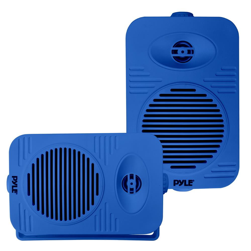 5.25” 2-Way Indoor/Outdoor Speaker System - 1/2” High Compliance Polymer Tweeter (Blue)