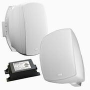 5.25 Bluetooth® 5.0 Outdoor Patio Speaker Pair 100W, IP54 Rated, White BTP525