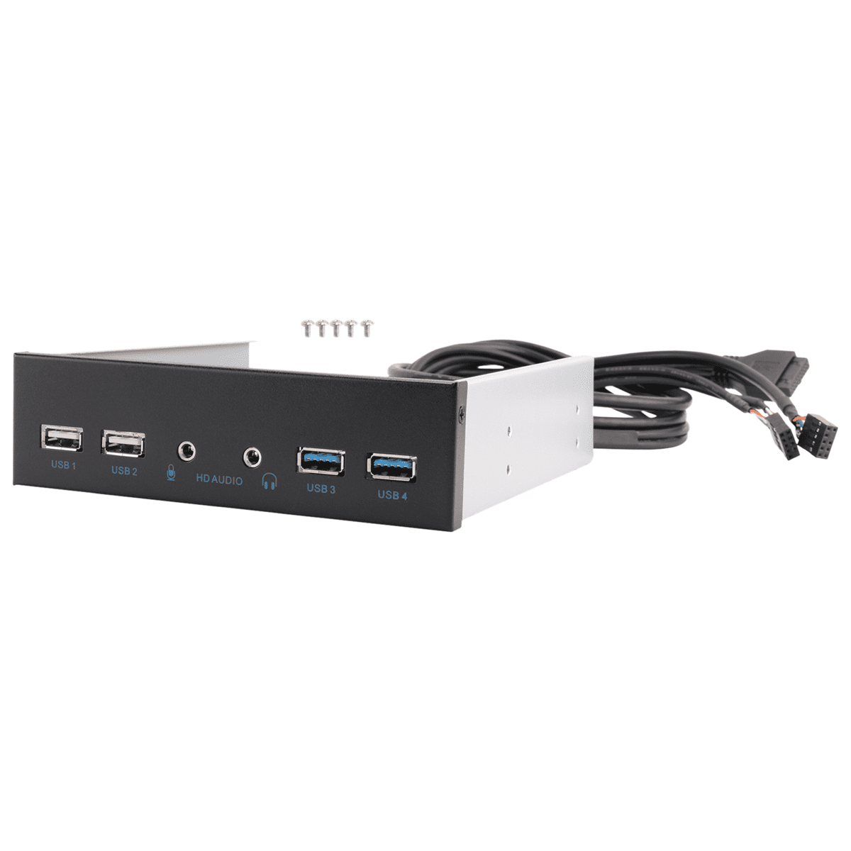 5.25 Inch Desktop Pc Case Internal Front Panel Usb Hub 2 Ports 3.0 And ...
