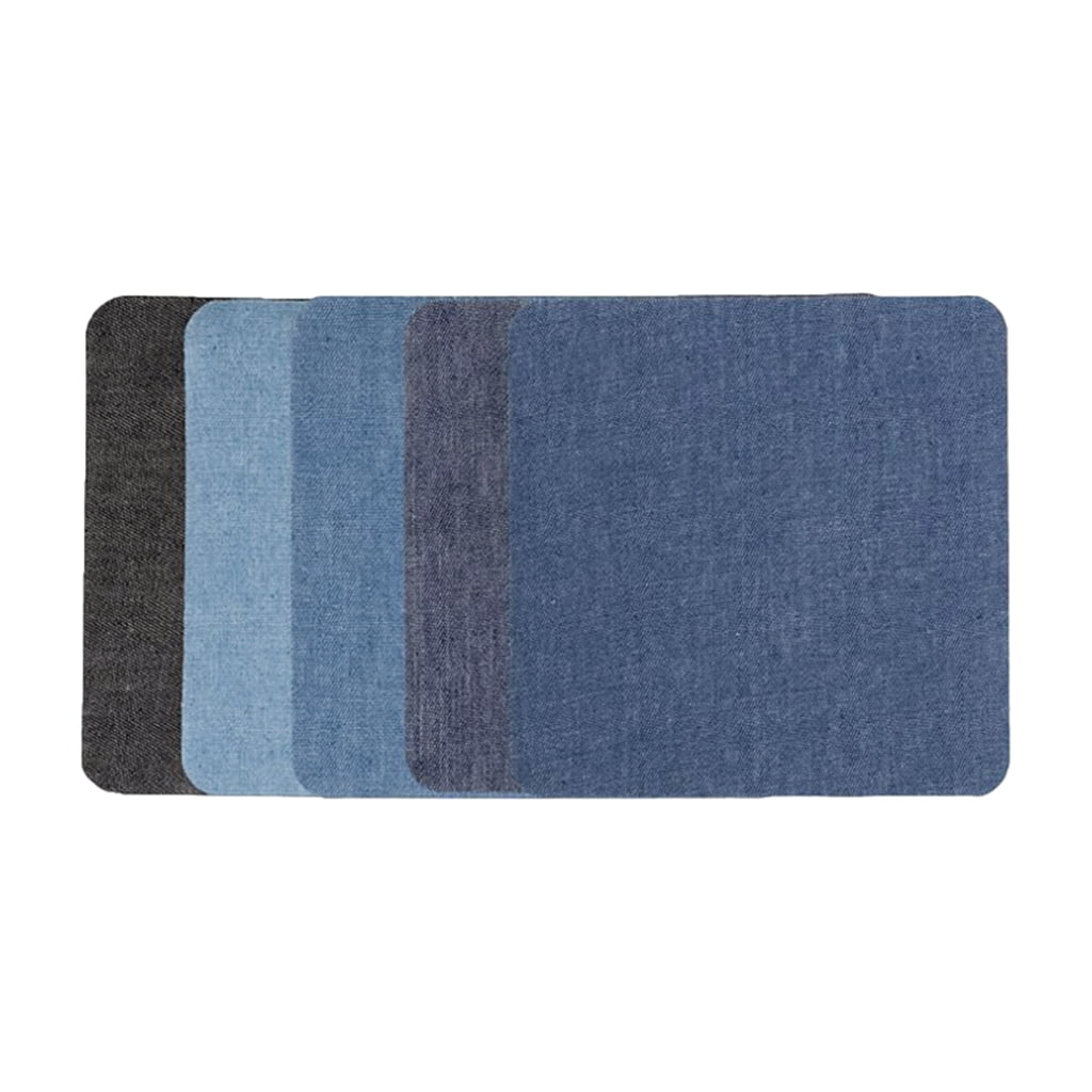 5/25 Pcs DenimPatches Selfadhesive Jean Patches Rectangular Patch for Jeans Inside and Outside