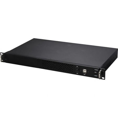 5.25 in. 1.0 mm SECC 1U Rackmount Server Case Flex ATX Single 1 External Drive Bays - OEM, Black