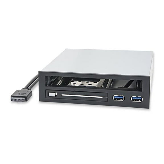 5.25 in. Bay Drive Adapter for Slim Optical Drive and Trayless Caddy for 2.5 in. SATA III HDD & SDD with 2 USB 3.0 Port