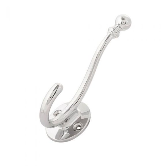 5.25 in. Cottage Double Long Hook, Chrome
