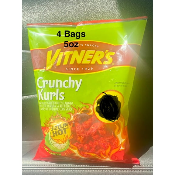 Vitners Crunchy Kurls Sizzlin Hot Chile Lime