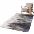 thumbnail image 1 of 5.25'x6.56' Area Rug for Living Room, Green Forest Non Slip Soft Rugs for Bedroom Dining Room, Washable Low Pile Rugs Kitchen Nursery Floor Mat Throw Carpet Vintage Rustic Pine Trees Nature Landscape, 1 of 9