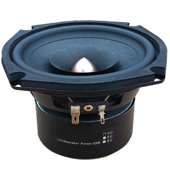 5.25Inch Midrange Loudspeaker 25Watts 4Ohm Loudspeaker Woofers for Superior Rich Sound Experience Claritys Sound