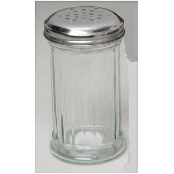 5.25in High Glass Cheese Dispenser W/metal Lid