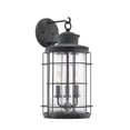thumbnail image 1 of 5-2671-88-Savoy House-Fletcher - Three Light Outdoor Wall Lantern Oxidized Black Finish with Seeded, 1 of 5