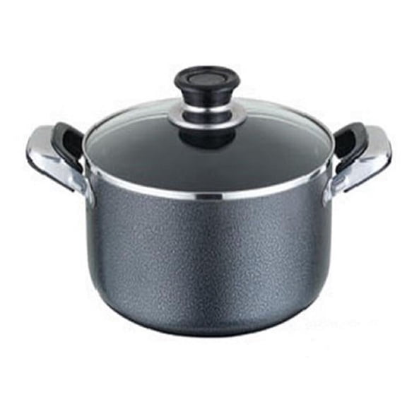 5.28 qt. 24 x 12 cm Non-stick Dutch Oven with Glass Lid, Marble Design