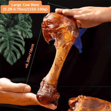 5.29-6.70oz/(150-190g) 6.30in/16cm Large Cow Bone, Natural Ingredients, Natural Dog Treats, Healthy, Easily Digestible, Dog Chews Long Lasting, And High Protein, Low Fat