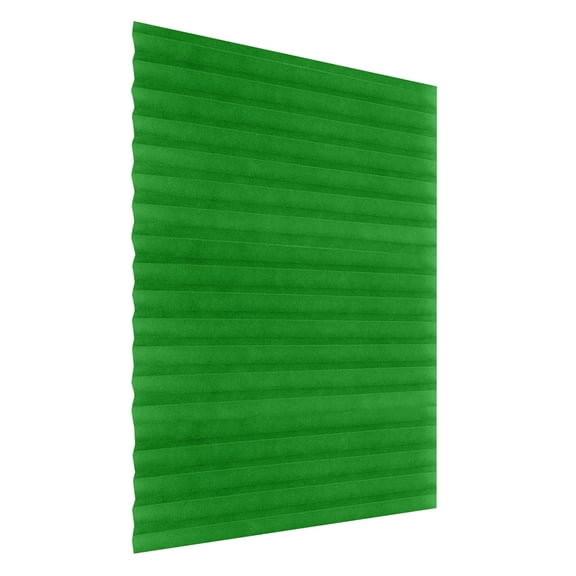 5*2FT Pleated Window Shade No Drill For Bedroom Privacy, Cordless Sunshade Blind With Adhesive For Renter Friendly Installation(1.97*4.92ft,Green)