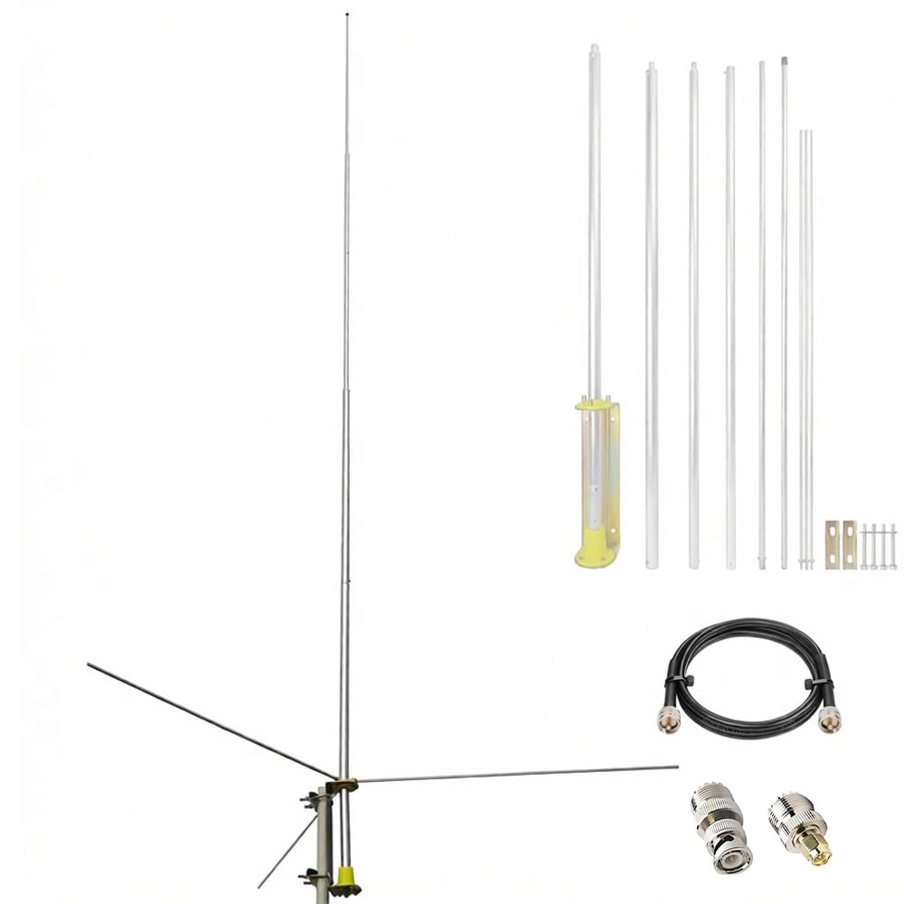 5.2meters 27MHz CB Base Antenna Ham Radio Base Station Antennas Kit ...