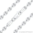 thumbnail image 1 of 5.2mm Puffed Marina / Mariner Link Italian Chain Bracelet in .925 Sterling Silver, 1 of 2