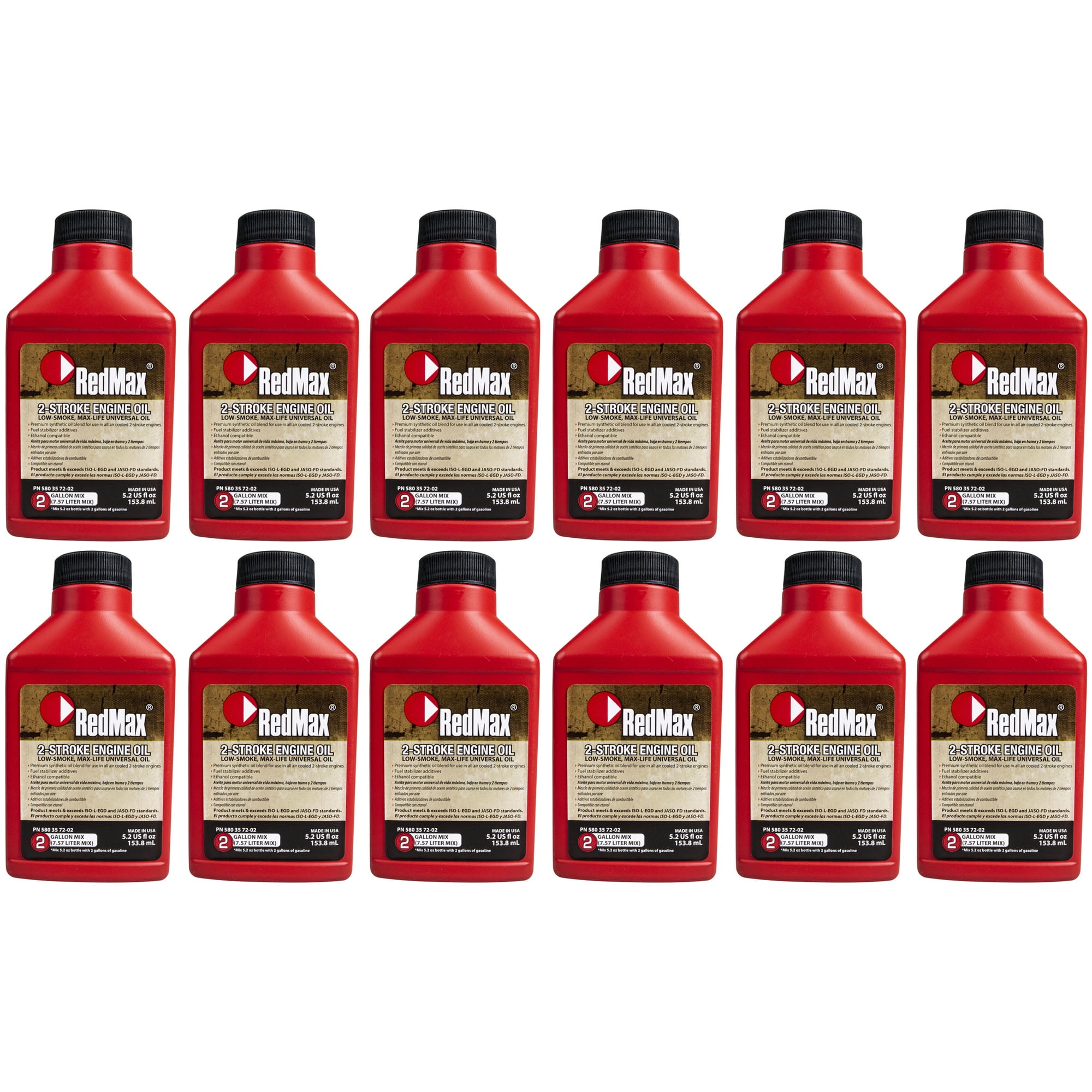 5.2oz Bottle RedMax Synthetic 2Stroke Engine Oil w/Fuel Stabilizer 50