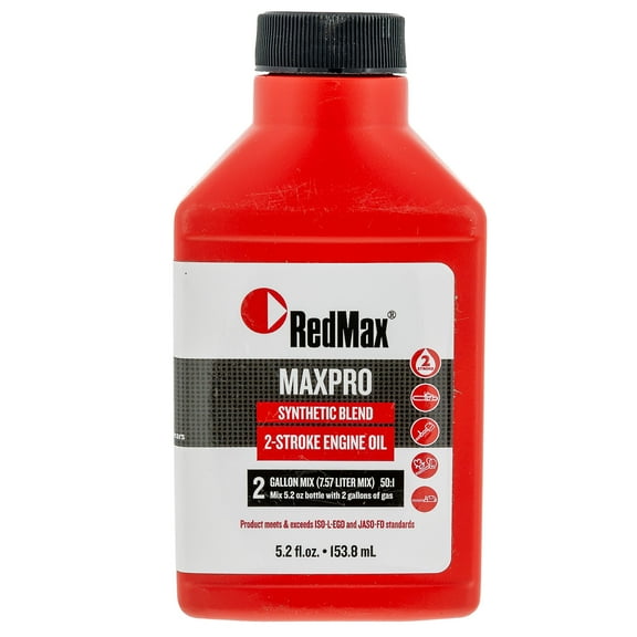 5.2oz Bottle RedMax Synthetic 2-Stroke Engine Oil w/ Fuel Stabilizer 50:1 Mix