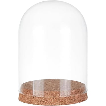 Uxcell 24-Pack Clear Glass Cloche Domes With Cork Base – 1.57 X 1.18 Inch – Display Case For Crafts