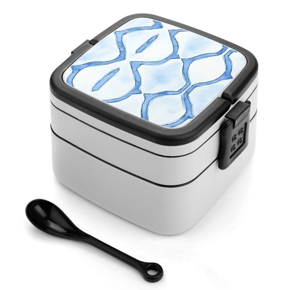 5.3×4.3in Double-Layer Bento Box Sealing Leakproof Partition Design ...