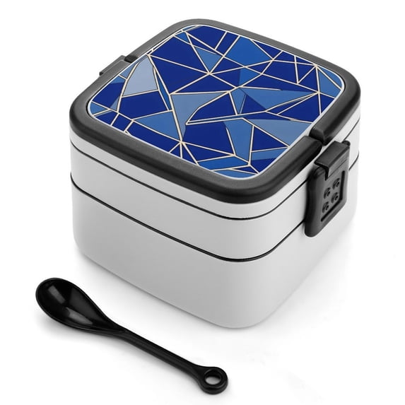 5.3×4.3in Double-Layer Bento Box Sealing Leakproof Partition Design ...