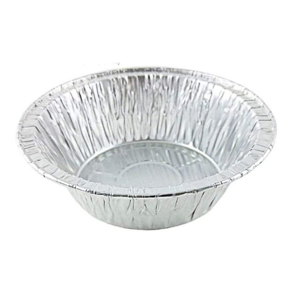 5 3/4" Aluminum Meat Pot Pie Pan Disposable 12 oz. Cooking Baking Tin - Heavy Duty Made in USA (Pack of 100)
