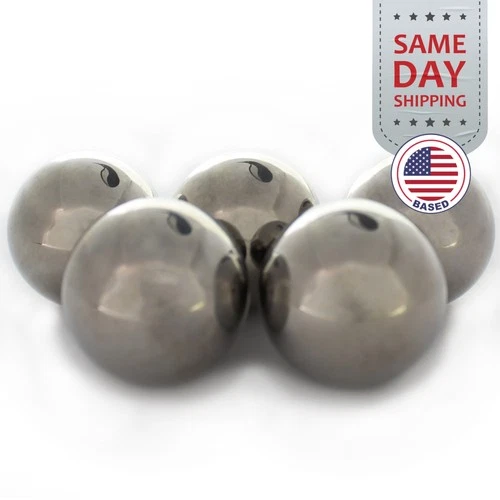(5) 3/4" Inch Chrome Steel Bearing Balls (G25 Precision - Aisi 52100)