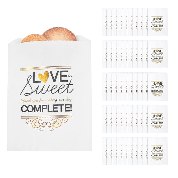 5 3/4" x 8" A Sweet Thank You Cookie Treat Bags, Party Supplies, Wedding, 150 Pieces