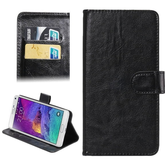 5.3-5.5 Inch Universal Crazy Horse Texture 360 Degree Rotating Carry Case with Holder & Card Slots