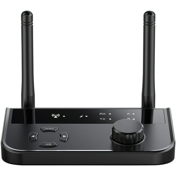 Toyandona Stereo Adapter 5.3 Transmitter Receiver, Black, ABS Plastic, Small, Stable Signal, Home Use