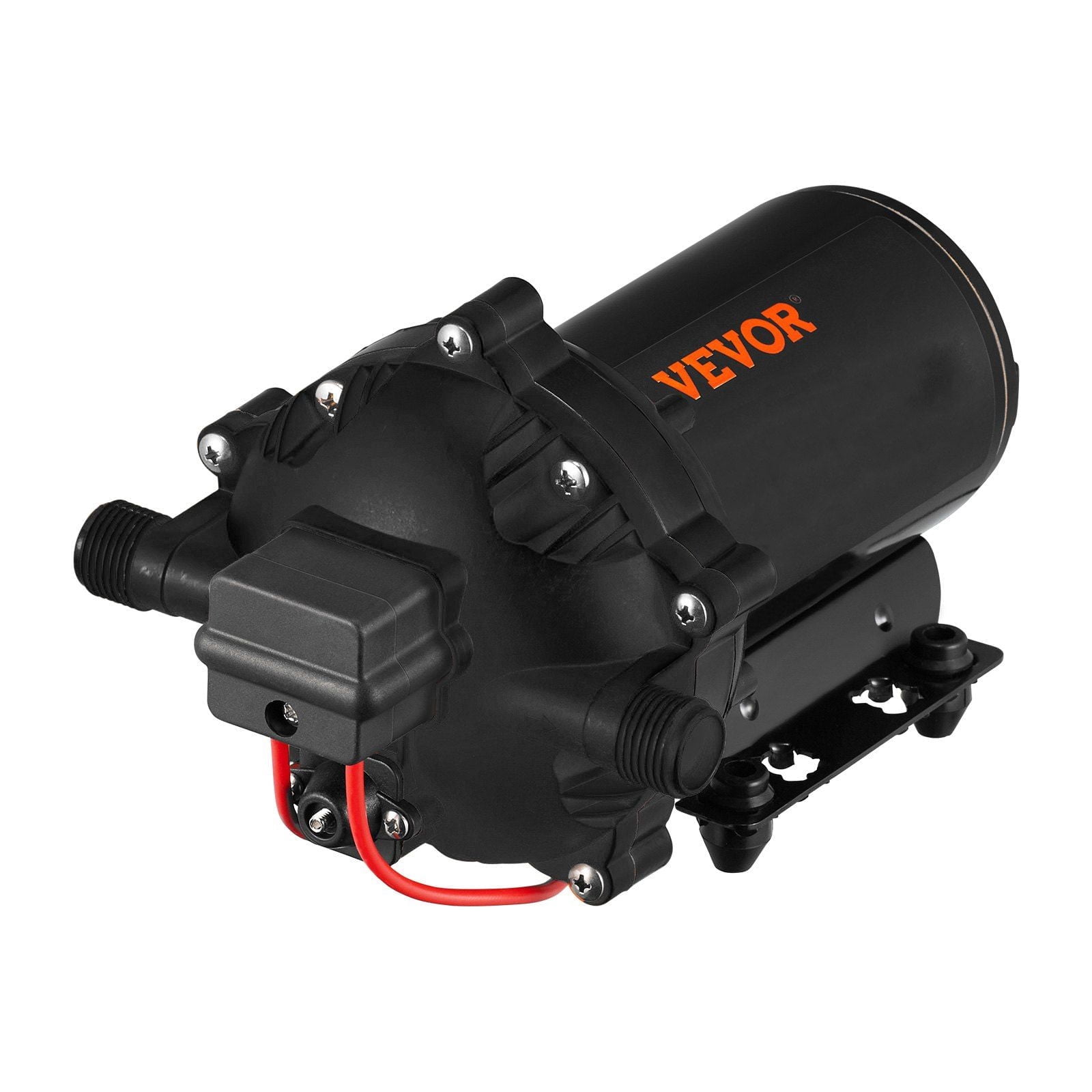 5.3 GPM 12V RV Water Pump with 25ft Hose, 70 PSI Diaphragm Pump for Marine Washdown