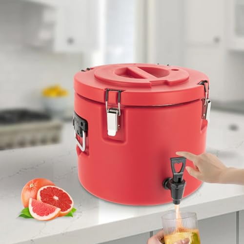 5 Gallon Insulated Beverage Dispenser With Stainless Steel Interior - Hot/Cold Drink Cooler For Parties & Camping