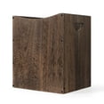 thumbnail image 1 of 5.3 Gallon Rustic Wood Trash Can Wastebasket with Handles, Brown, 1 of 8