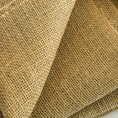 5.3 ft x 30 ft 7.7 oz Natural Burlap Fabric Roll Yellow Heavy Duty Jute Cloth Weed Barrier for Raised Beds Seed Cover and Tree Protection