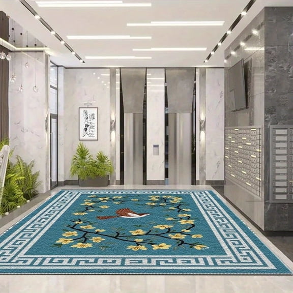 5.3'x7.5' Carpet Room Carpet Area Rug Sets Floral Area Rug Large Washable Area Rug