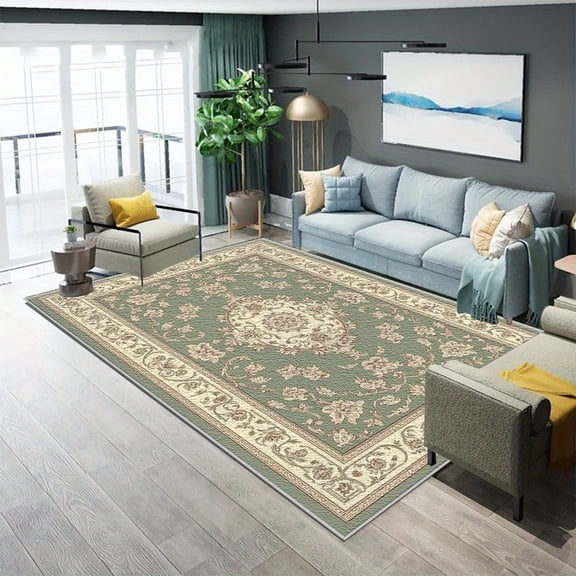 5.3'x7.5' Carpet Runner For Party Non-Slip Carpet Runners Corner Rug Grippers For Area Rugs Dining Area Rug Rust Area Rug