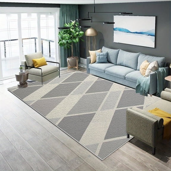 5.3'x7.5' Living Room Carpet Carpet Floor Mats Arrel Speckled Wool-Blend Area Rug Pure Cozy Area Rug Thick Area Rug