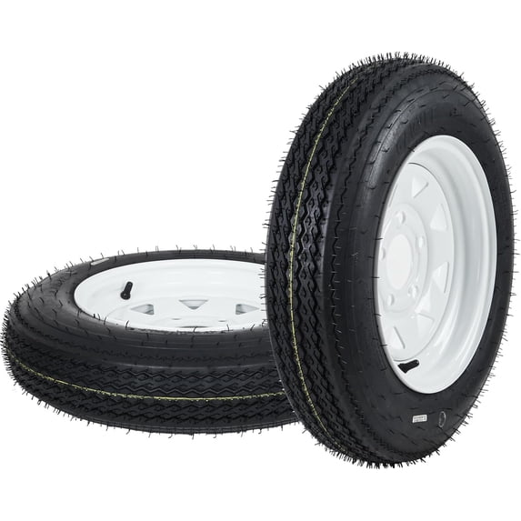 5.30-12 5.30x12 530-12 Trailer Tire & Wheel Assembly, Set of 2, 5-Lug ...