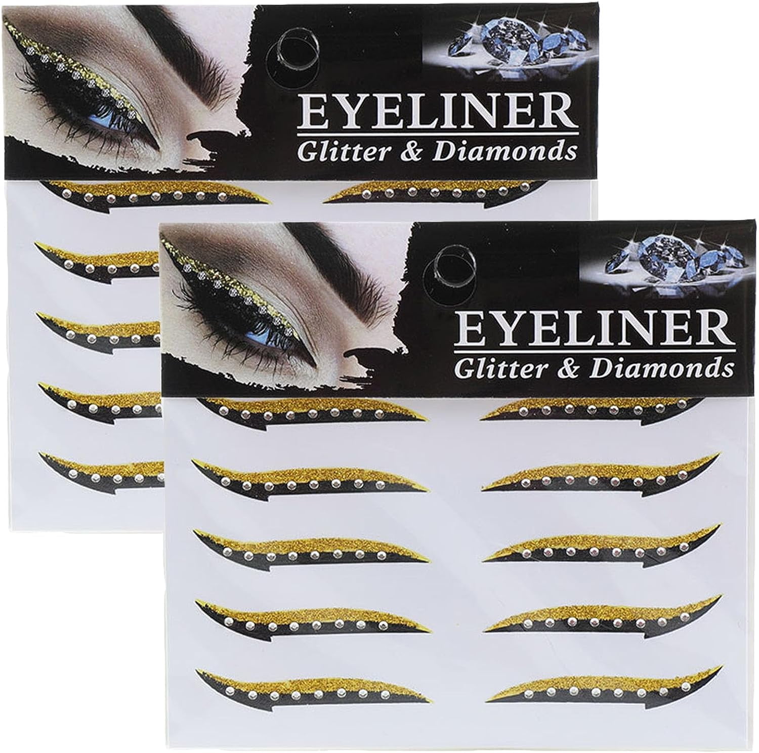 5/30 Pairs/Set Crystal Eyeliner Sticker,Glitter Eyeliner Stickers