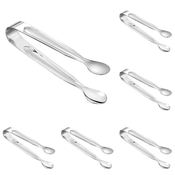 5-30PCS Ice Tongs Mini Sugar Tongs 4.3 Inch Stainless Steel Small Serving Tong for Appetizers Tea Party Coffee Bar Desserts Silver Cookie Holder Buffet Utensils