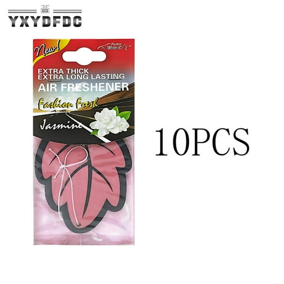 5-30Pcs Car Air Freshener Natural scented tea paper Auto Hanging Vanilla perfume fragrance Leaf Shape car accessories interior
