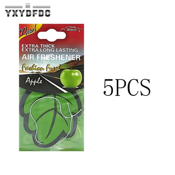 5-30Pcs Car Air Freshener Natural scented tea paper Auto Hanging Vanilla perfume fragrance Leaf Shape car accessories interior