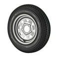 thumbnail image 1 of 5.30X12 Loadstar Trailer Tire Load Range C on 5x4.5" Bolt Pattern Silver Spoke Wheel, 1 of 4
