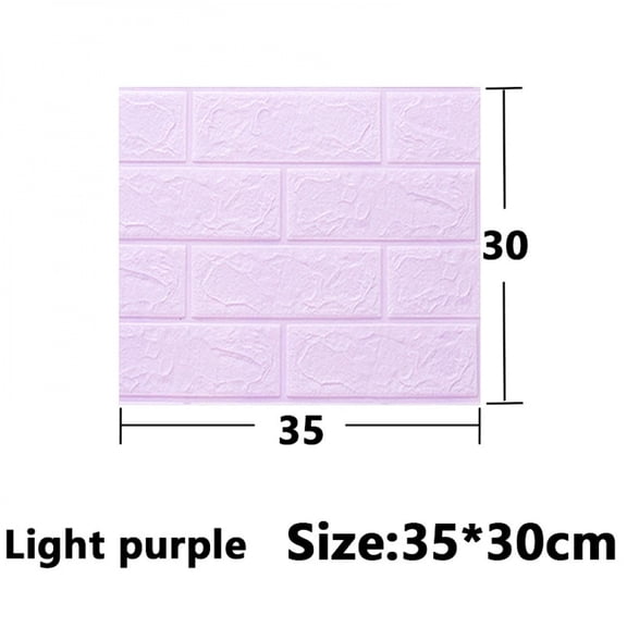 5-30pcs 35cm*30cm DIY Self-adhesive 3D Wall Stickers For Bedroom Waterproof Home Decor Background Foam Brick Wallpaper