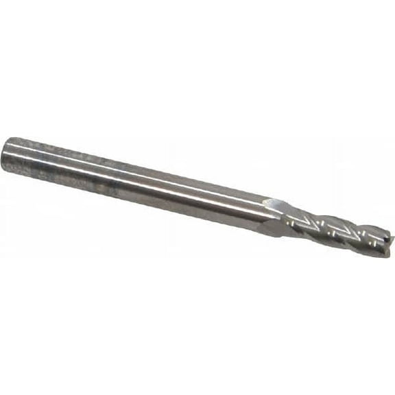 5/32", 1/2" LOC, 3/16" Shank Diam, 2" OAL, 4 Flute, Solid Carbide Square End Mill
