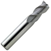 5/32" 3 Flute Single End Carbide End Mill 40  Degree Helix.562" Flute Length, 2"OAL