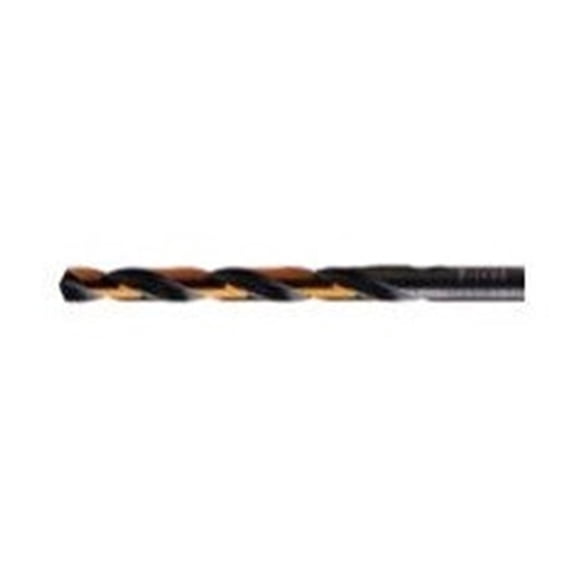 5/32" HSS Black & Gold KFD Split Point Mechanic Length Drill Bit, 3-Flat Shank, Killer Force Drill Bit, KFDML5/32