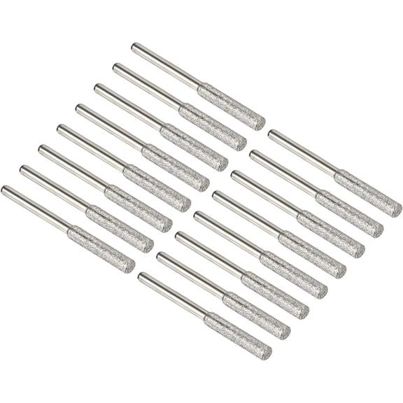5/32 Inch Diamond Chainsaw Sharpener, 16 Pack Sharpening Stone Polishing Grinding File Tool, Silver