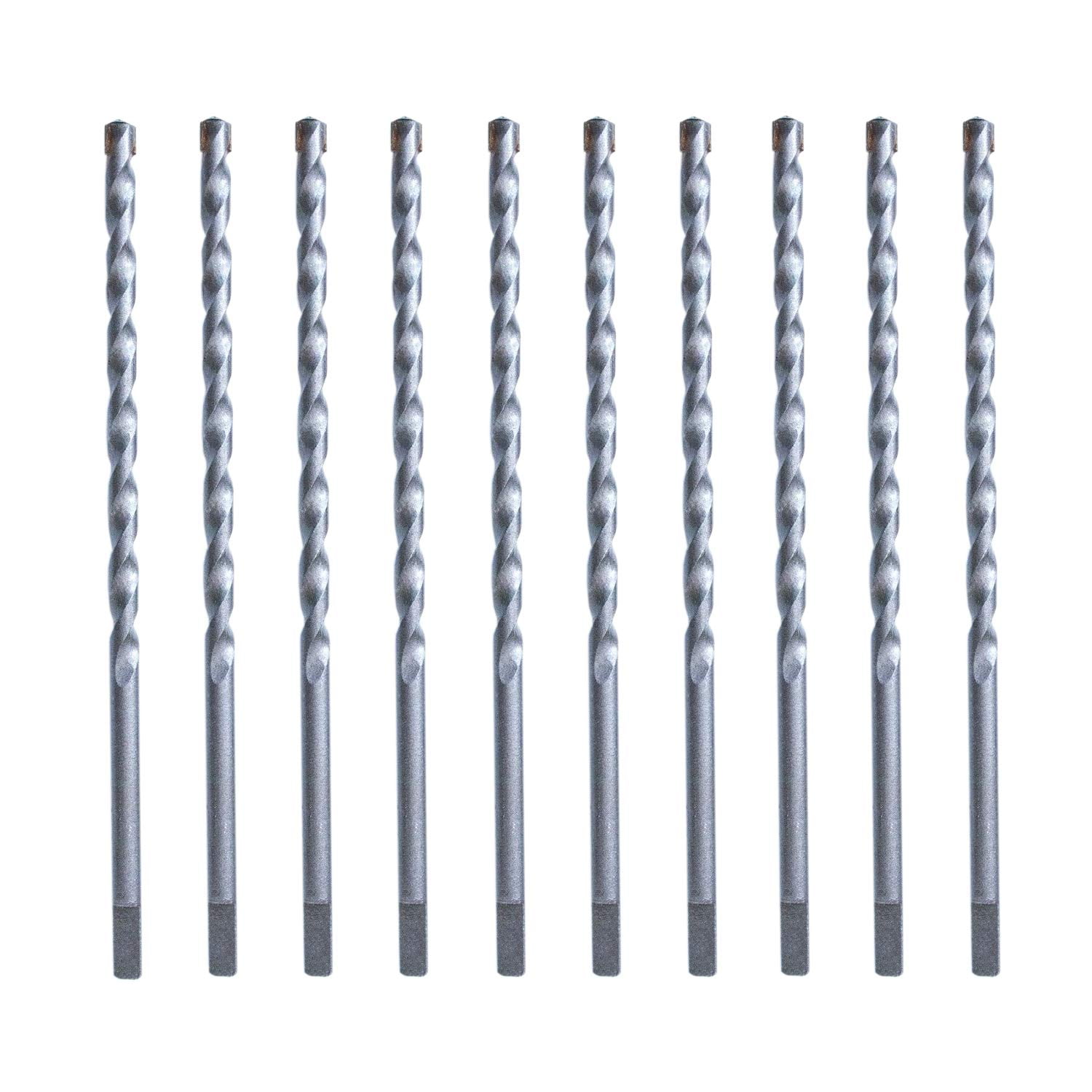 5/32“ Masonry Concrete Drill Bits Set Carbide Tip Flat Shank Stone Bricks Screw Bit