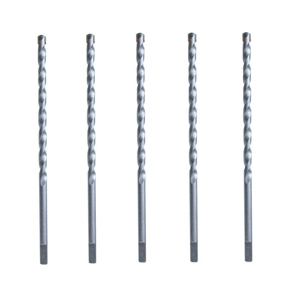 5/32“ Masonry Concrete Drill Bits Set Carbide Tip Flat Shank Stone Bricks Screw Bit